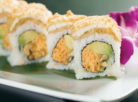 Sustainable sushi dining experience courtesy Pacific Whale Foundation